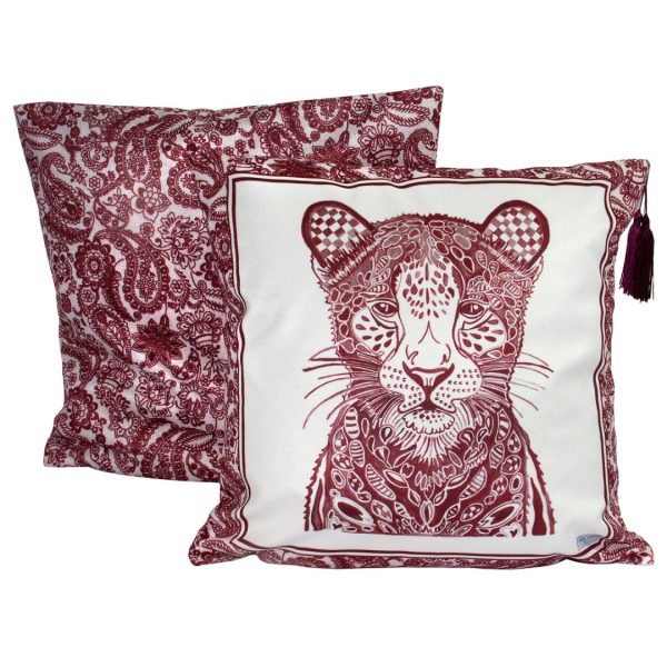 Capa Almofada Leopardo Marsala - Imagem 2