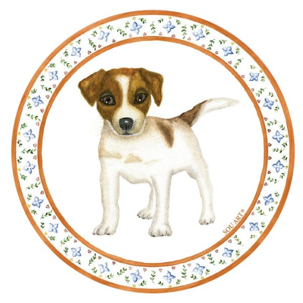 Jogo Porta-Copo Redondo Cachorro Filhote