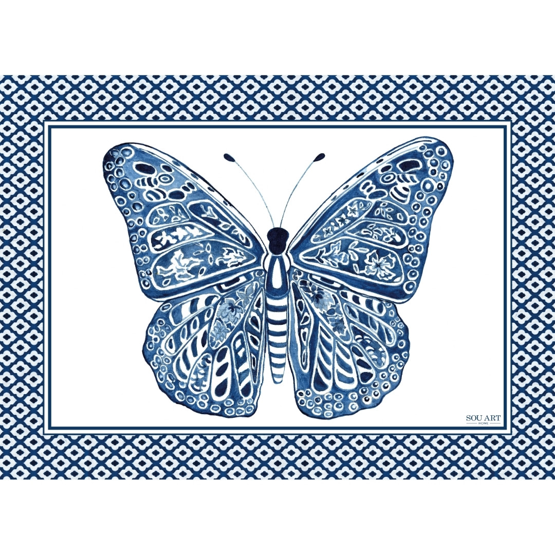 Canga Borboleta Azul + Dustbag