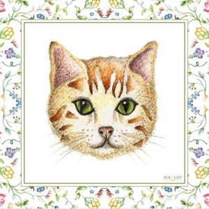 Lenço de Seda Gato Filhote