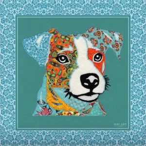 Lenço de Seda Fox Colorido