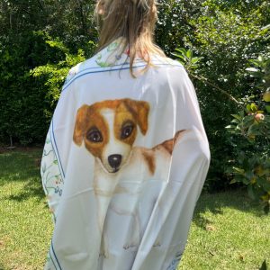 Lenço de Seda Cachorro Filhote